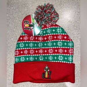 Buddy the Elf Beanie Hat Pom Christmas NWT
